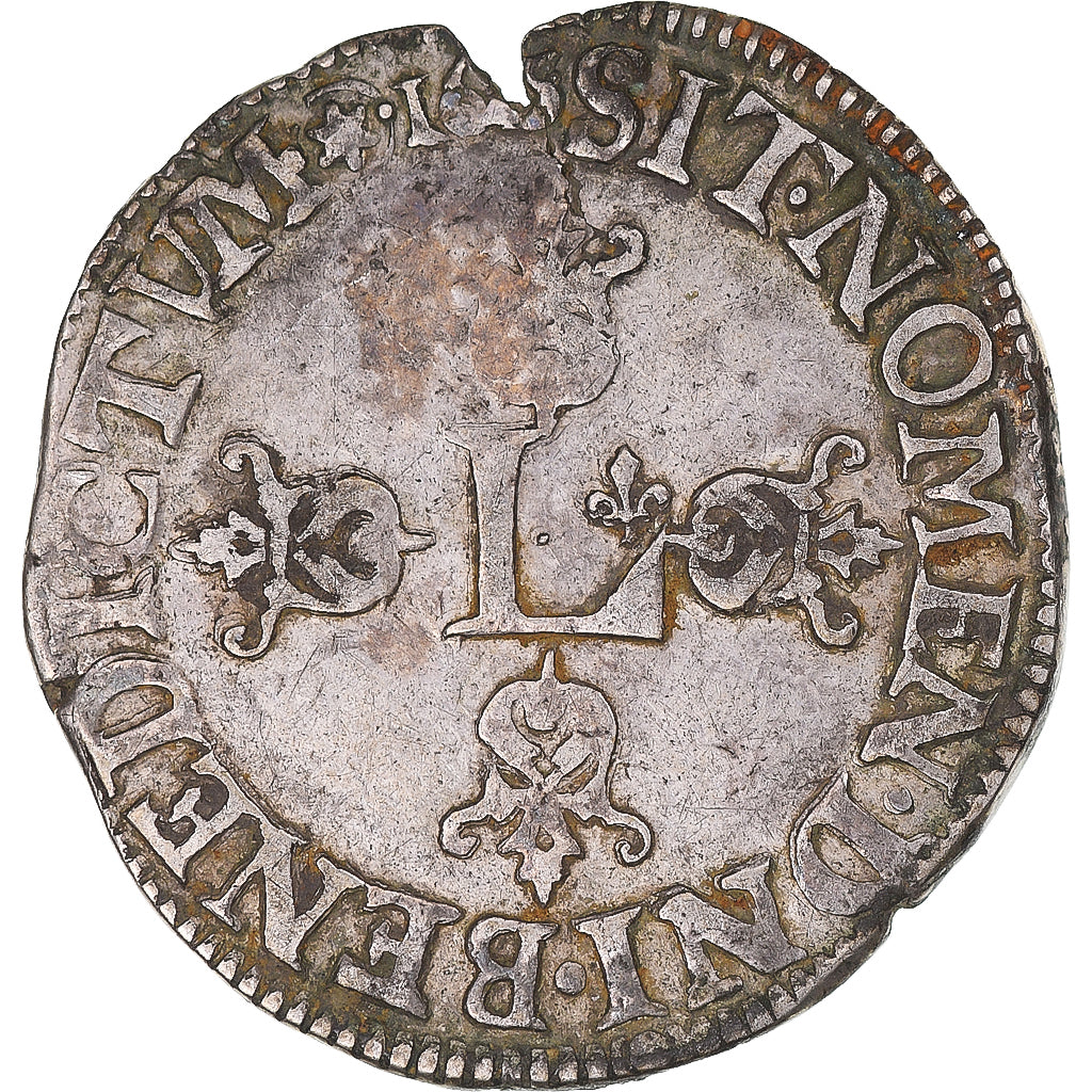 Coin, France, Louis XIII, 1/2 Franc, 1615, Saint-Lô, VF(30-35), Silver, KM:74
