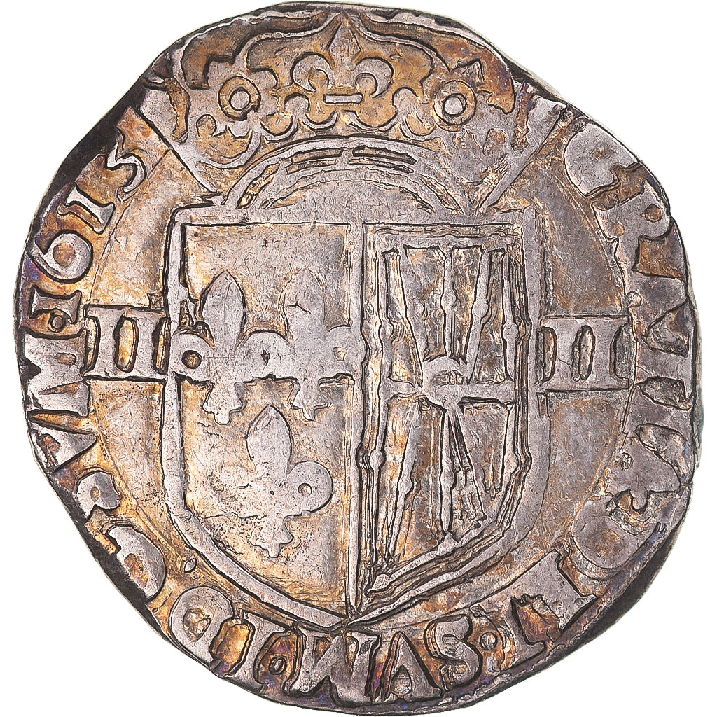 Coin, France, Louis XIII, 1/4 d'écu de Navarre, 1613, Saint-Palais, VF(30-35)