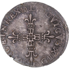 Moneta, Francja, Louis XIII, 1/4 d'écu de Béarn, 1632, Pau, VF(30-35), Srebro