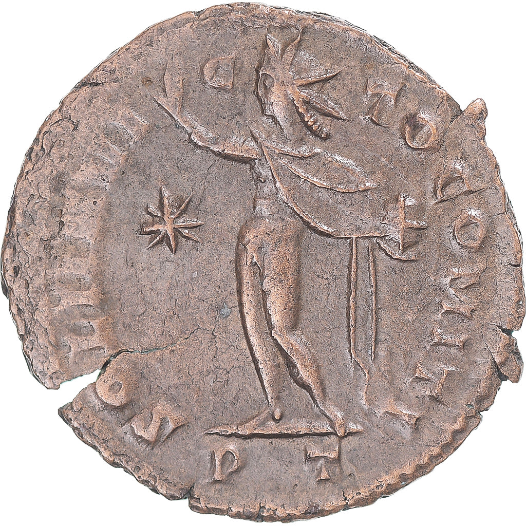 Coin, Constantine I, Follis, 313-314, Ticinum, AU(50-53), Bronze, RIC:8
