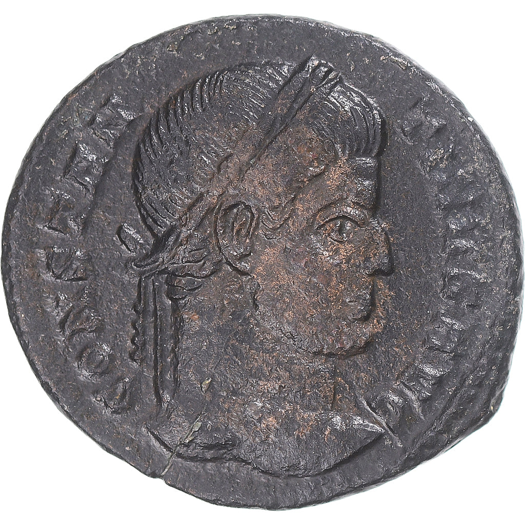 Moeda, Constantine I, Follis, 320-321, Ticinum, EF(40-45), Bronze, RIC:140