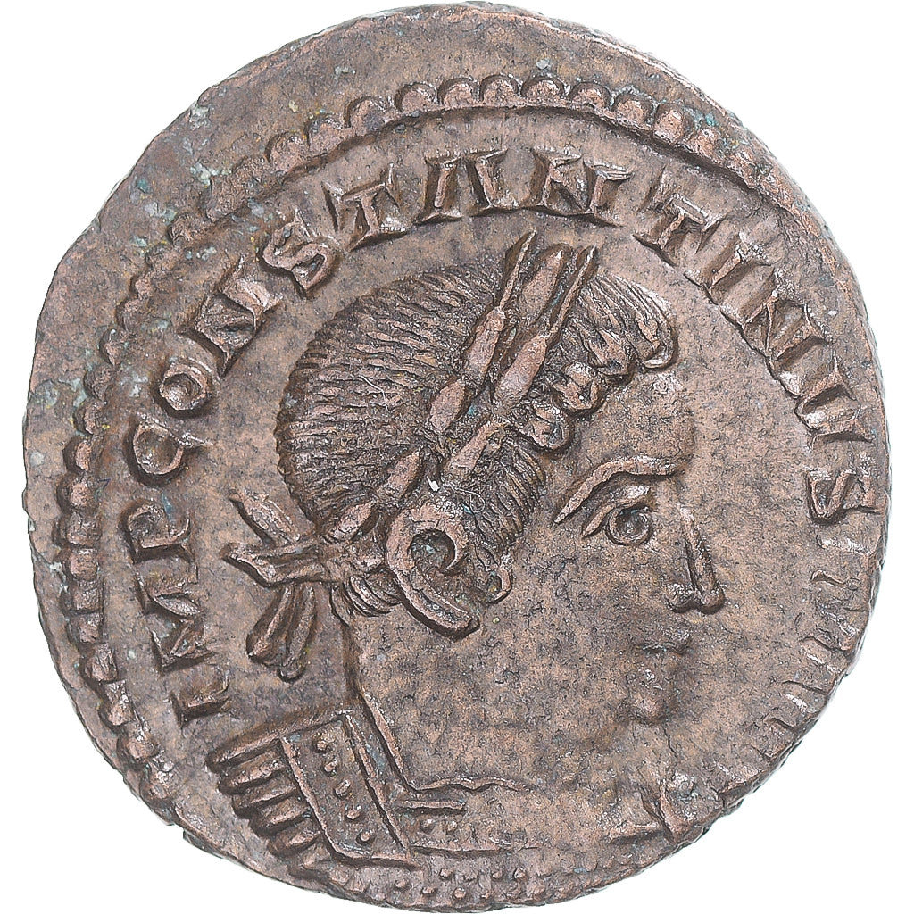 Coin, Constantine I, Follis, 312-313, London, AU(50-53), Bronze, RIC:279