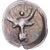 Moeda, Calábria, Obol, 380-325 BC, Tarentum, EF(40-45), Prata, SNG-Cop:1065, HN
