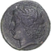 Moneda, Sicily, Agathokles, Hemilitron, 317-310 BC, Syracuse, MBC, Bronce