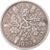 Moneda, Gran Bretaña, George V, 6 Pence, 1929, BC+, Plata, KM:832