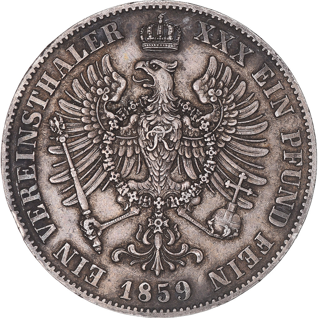 Monnaie, Prusse, Friedrich Wilhelm IV, Thaler, 1859, Berlin, SUP, Argent, KM:471