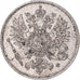 Coin, Finland, Nicholas II, 25 Penniä, 1915, Helsinki, AU(55-58), Silver