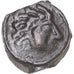 Münze, Senones, potin à la tête d’indien, 1st century BC, SS+, Potin