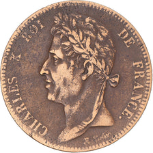 Münze, Martinique and Guadeloupe, Charles X, 5 Centimes, 1827, La Rochelle, SS