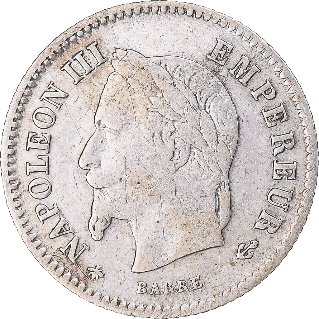 Monnaie, France, Napoleon III, 20 Centimes, 1867, Paris, TB+, Argent
