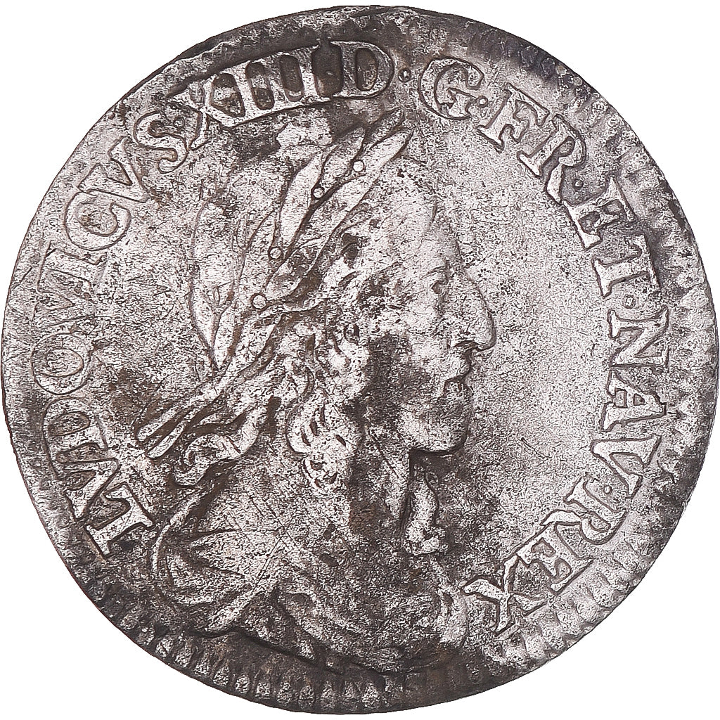 Coin, France, Louis XIII, 1/12 Ecu, 2ème poinçon de Warin, 1643, Paris