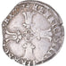 Münze, Frankreich, Henri IV, 1/8 Ecu, 1597, Bayonne, 3rd type, S+, Silber