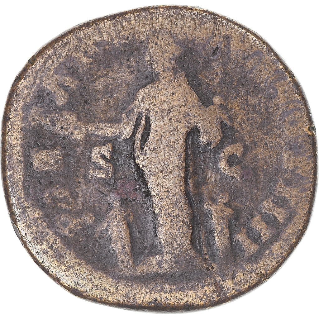 Munten, Antoninus Pius, Sestertius, 159-160, Rome, FR+, Bronzen, RIC:1031