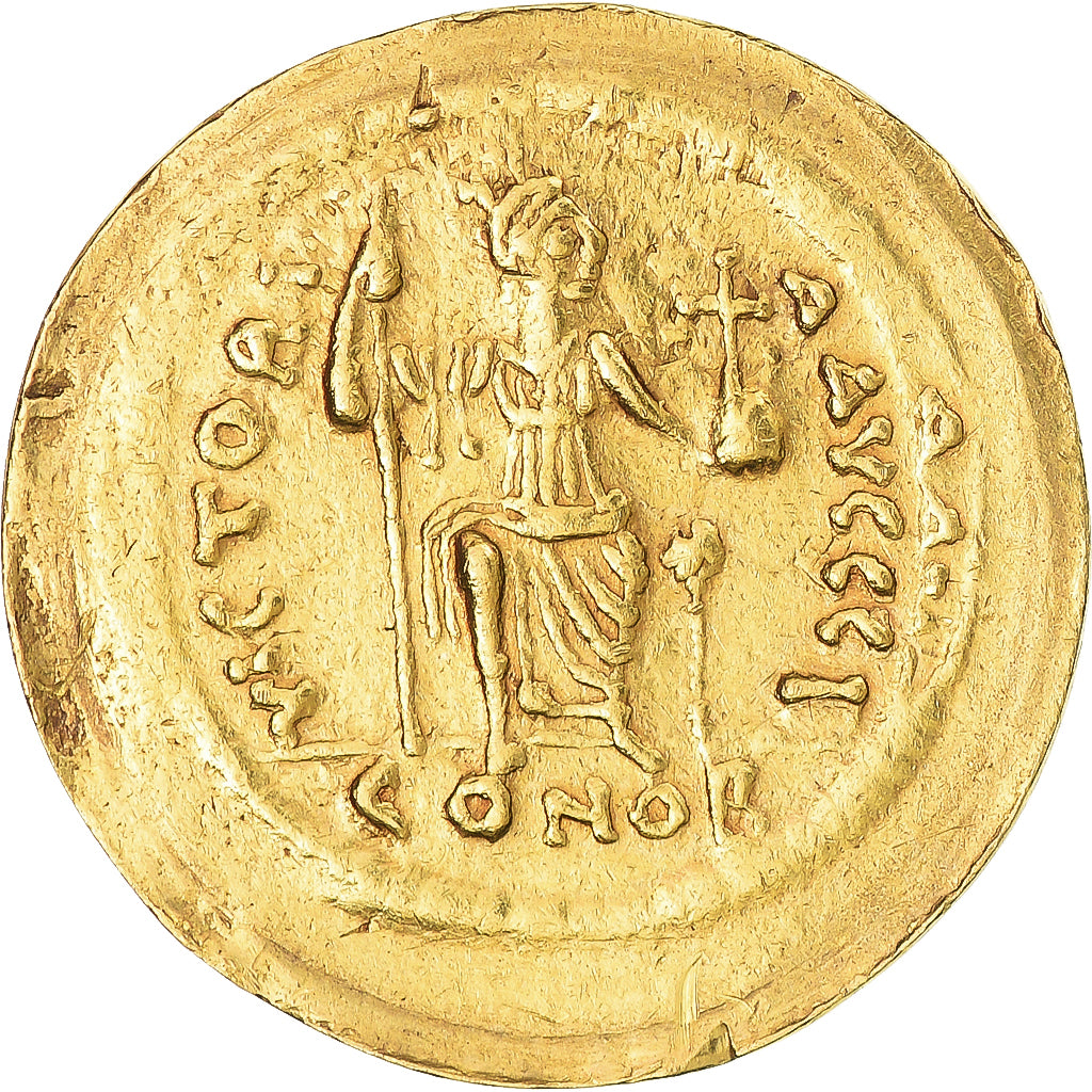 Munten, Justinus II, Solidus, 565-578, Constantinople, PR, Goud, Sear:345