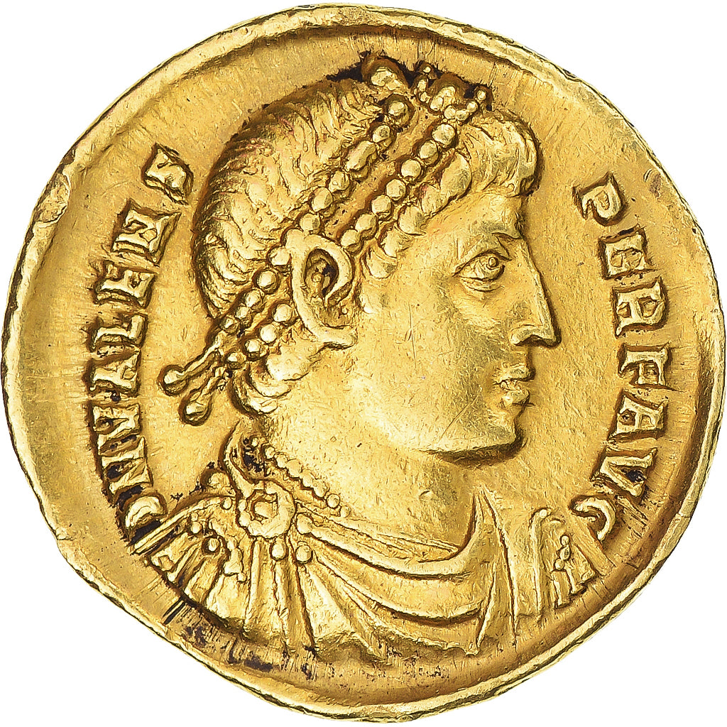 Coin, Valens, Solidus, 364-367, Antioch, AU(50-53), Gold, RIC:272E