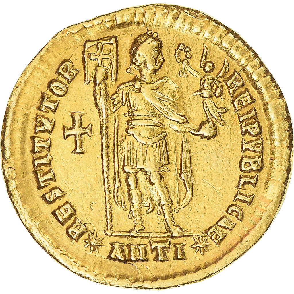 Coin, Valens, Solidus, 364-367, Antioch, AU(50-53), Gold, RIC:272E