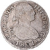 Monnaie, Espagne, Charles IV, 2 Reales, 1801, Seville, TB+, Argent, KM:430.2