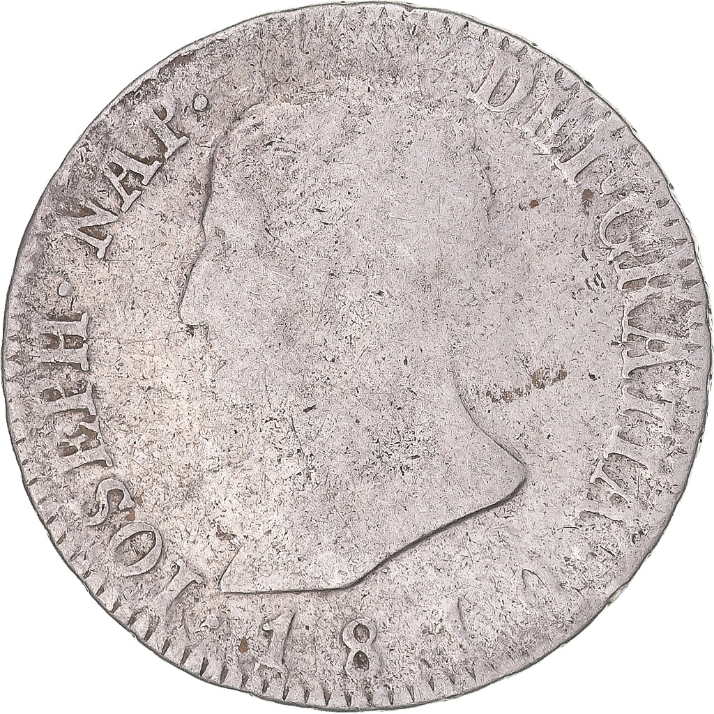 Moneta, Hiszpania, Joseph Napolean, 4 Réales, 1810, Madrid, VF(30-35), Srebro