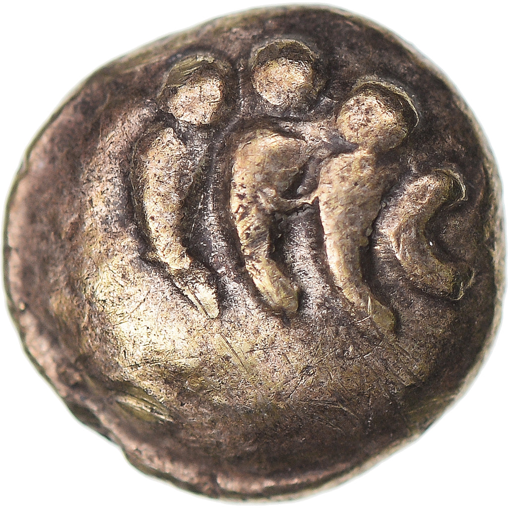 Coin, Remi, 1/4 statère aux segments, 2nd-1st century BC, AU(50-53), Electrum