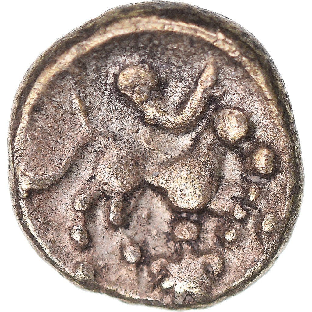 Coin, Remi, 1/4 statère aux segments, 2nd-1st century BC, AU(50-53), Electrum