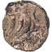 Coin, Remi, 1/4 statère aux segments, 1st century BC, EF(40-45), Electrum