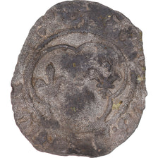 Moneta, Francia, Charles VII, Denier Tournois, Uncertain Mint, B+, Biglione