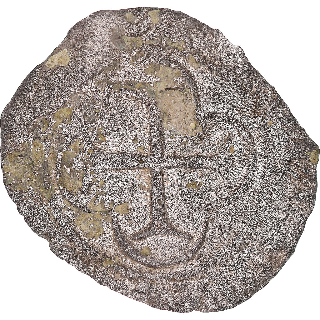 Moneta, Francja, Charles VII, Denier Tournois, Uncertain Mint, F(12-15), Bilon