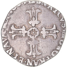 Münze, Frankreich, Henri IV, 1/4 Ecu, 160[?], Uncertain Mint, S+, Silber