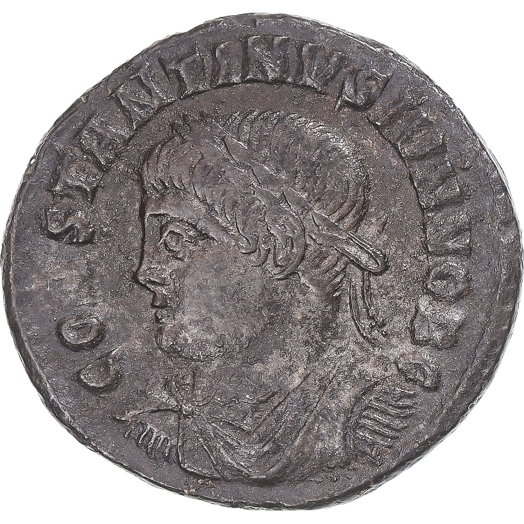 Moneta, Constantine II, Follis, 328, Arles, BB+, Bronzo, RIC:320