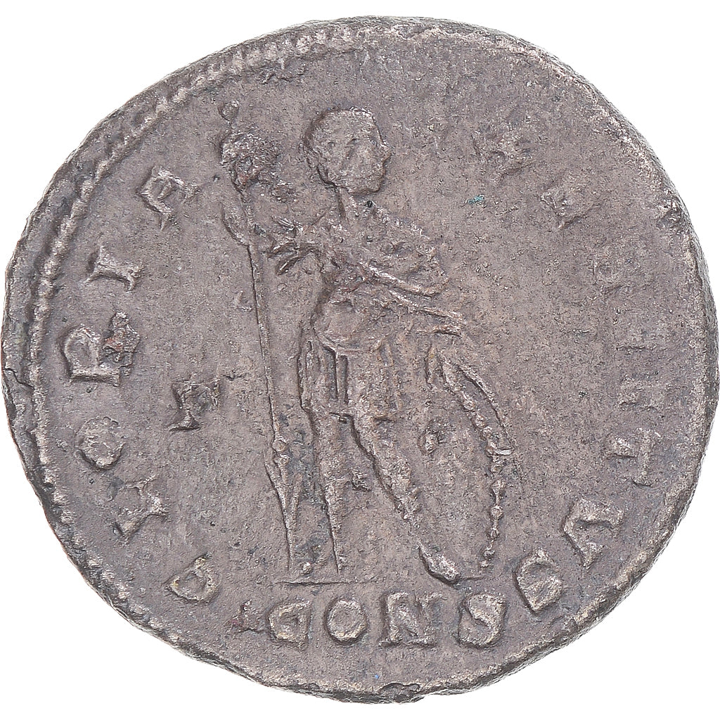 Coin, Constantine I, Follis, 327-328, Constantinople, AU(50-53), Bronze, RIC:22