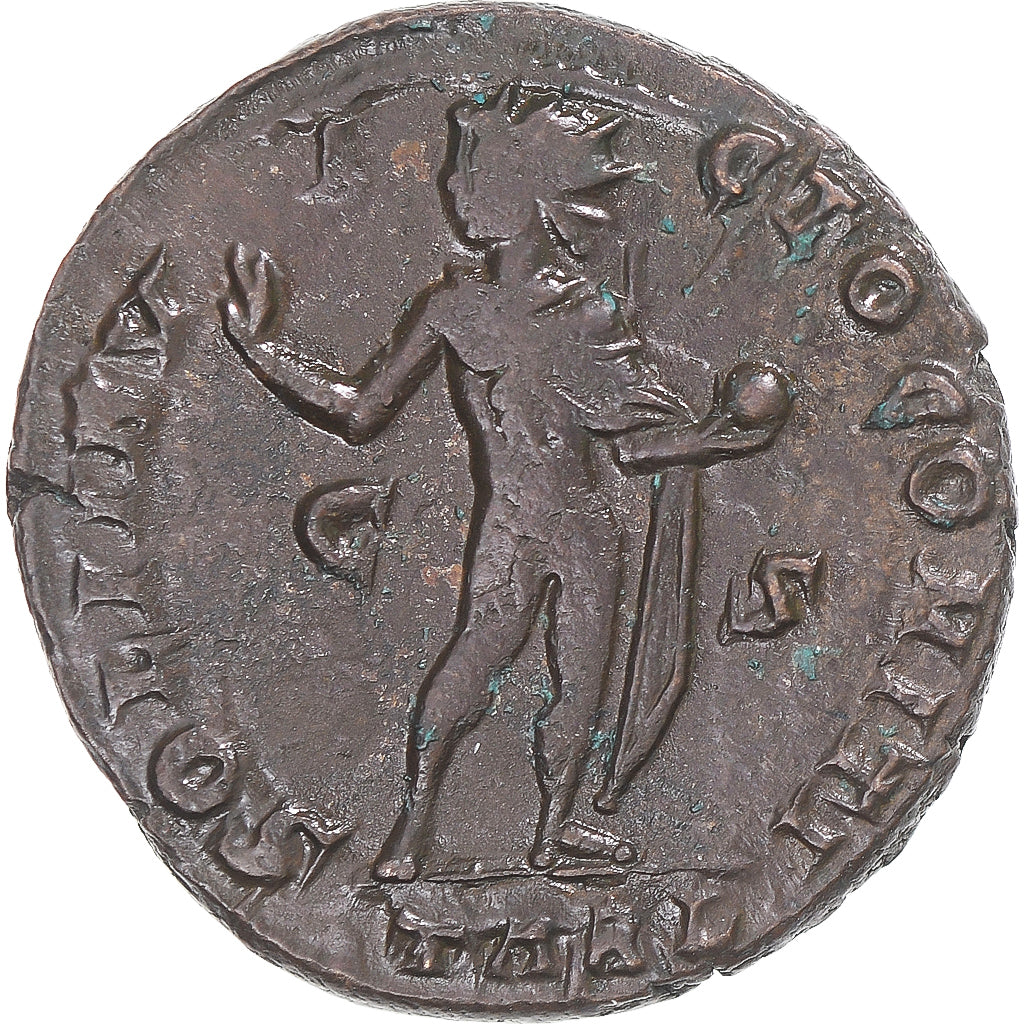 Coin, Constantine I, Follis, 317-318, Arles, AU(50-53), Bronze, RIC:150