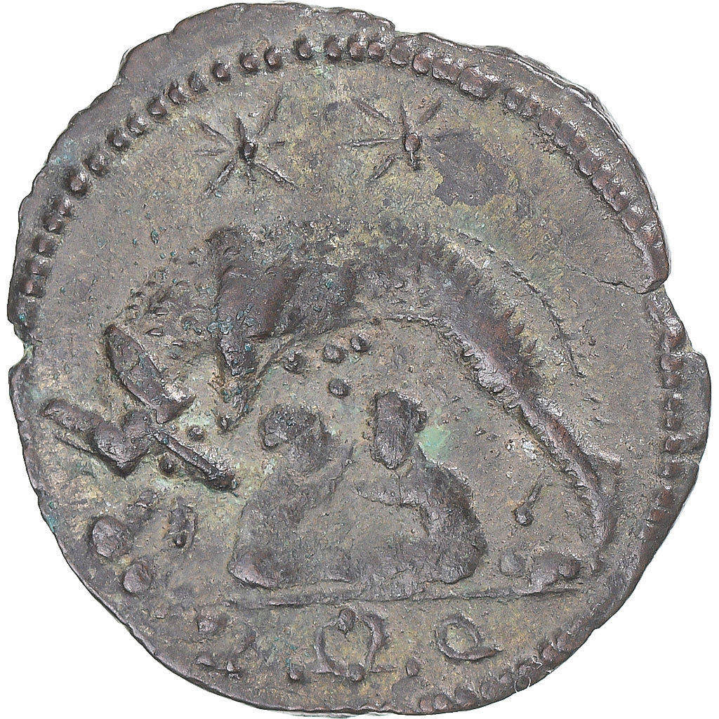 Coin, Roma, City Commemoratives, Follis, 337, Rome, AU(50-53), Bronze, RIC:354