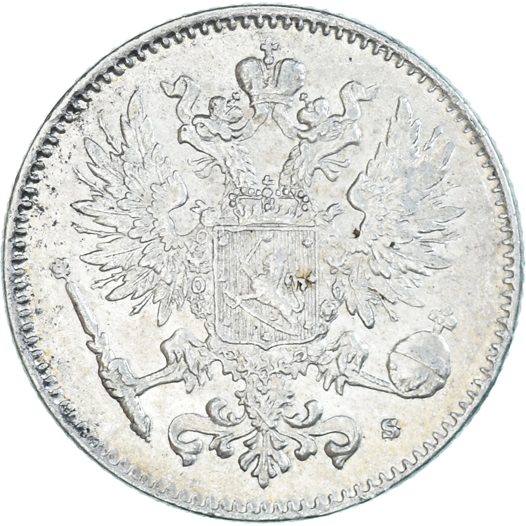 Moneta, Finlandia, Nicholas II, 50 Penniä, 1916, Helsinki, SPL-, Argento