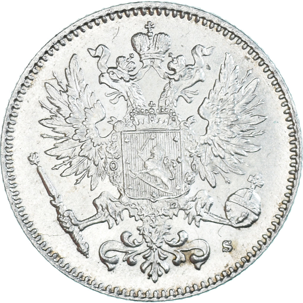Monnaie, Finlande, Nicholas II, 50 Penniä, 1916, Helsinki, SUP, Argent, KM:2.2