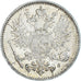 Moeda, Finlândia, Nicholas II, 50 Penniä, 1916, Helsinki, AU(55-58), Prata