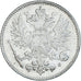 Moneda, Finlandia, Nicholas II, 50 Penniä, 1916, Helsinki, EBC, Plata, KM:2.2