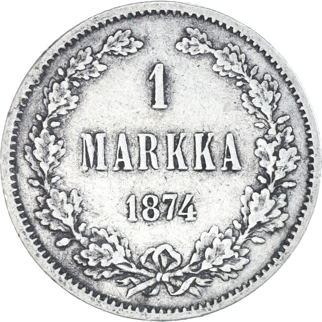 Monnaie, Finlande, Alexander II, Markka, 1874, Helsinki, TTB, Argent, KM:3.2