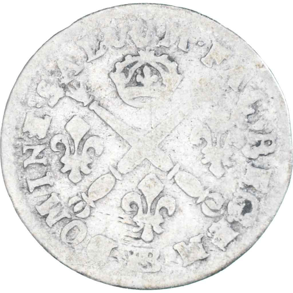 Münze, Frankreich, Louis XIV, 5 Sols aux insignes, 1704, Strasbourg, réformé