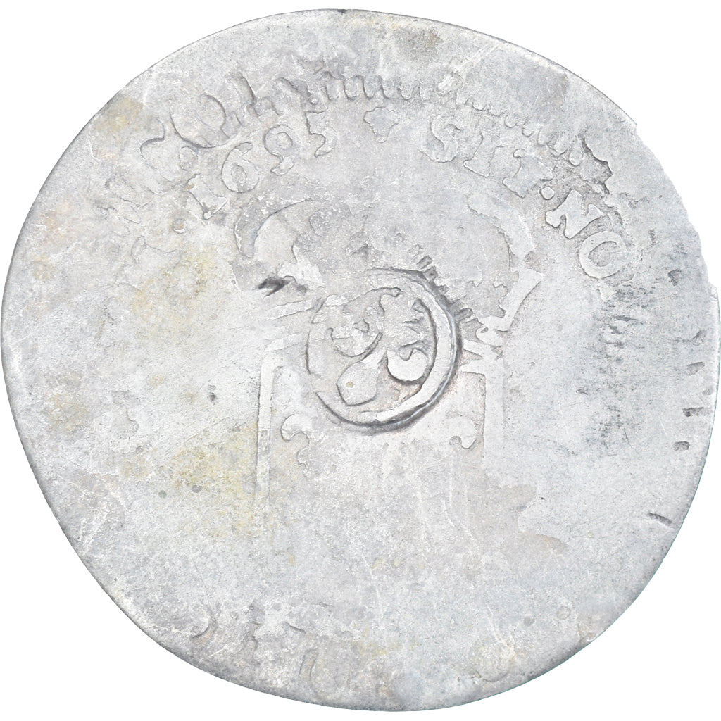 Monnaie, France, Louis XIV, 15 Deniers, 1695, Atelier incertain, Surfrappé, B+
