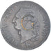 Moneta, Francia, Louis XVI, Sol, 1791, Paris, Countermarked, BB, Rame