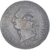 Moeda, França, Louis XVI, Sol, 1791, Paris, Countermarked, EF(40-45), Cobre
