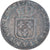 Monnaie, France, Louis XV, Sol à la vieille tête, 1771, Troyes, Countermarked