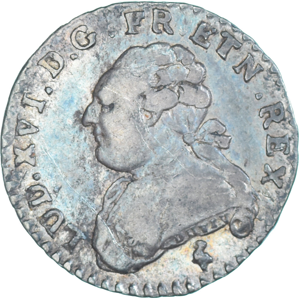 Munten, Frankrijk, Louis XVI, 1/20 Ecu, 1783, Paris, Rare, FR+, Zilver, KM:587