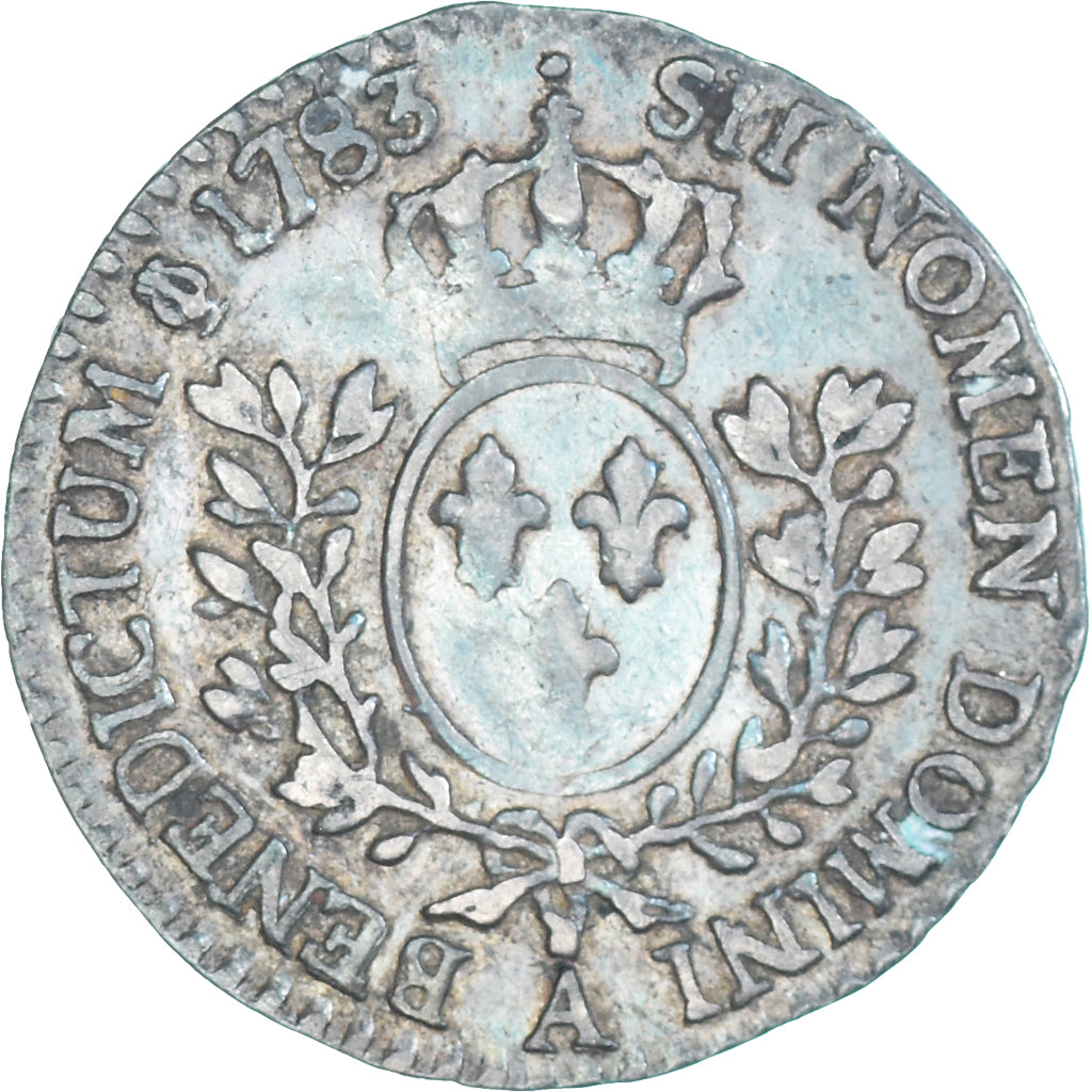 Munten, Frankrijk, Louis XVI, 1/20 Ecu, 1783, Paris, Rare, FR+, Zilver, KM:587