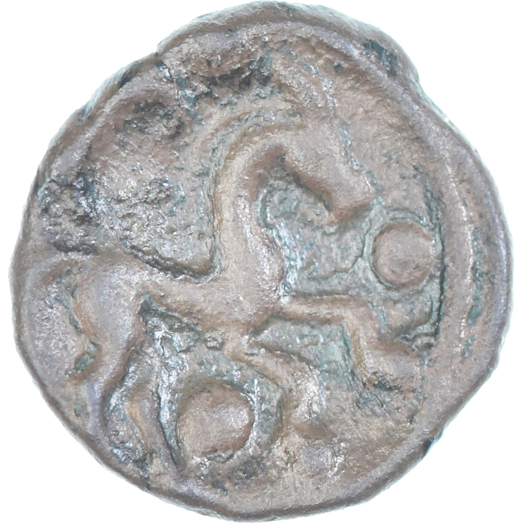 Monnaie, Ambiens, Bronze au cheval, 60-40 BC, TB, Bronze, Latour:8424