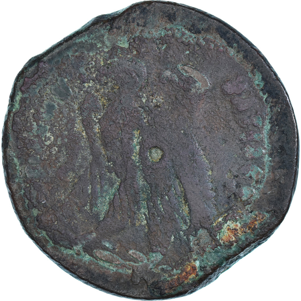 Moneta, Ptolemy VI and Ptolemy VIII, Æ Diobol, 145-116 BC, Alexandria