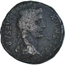 Coin, Augustus, As, 10-6 BC, Lugdunum, VF(20-25), Bronze, RIC:230