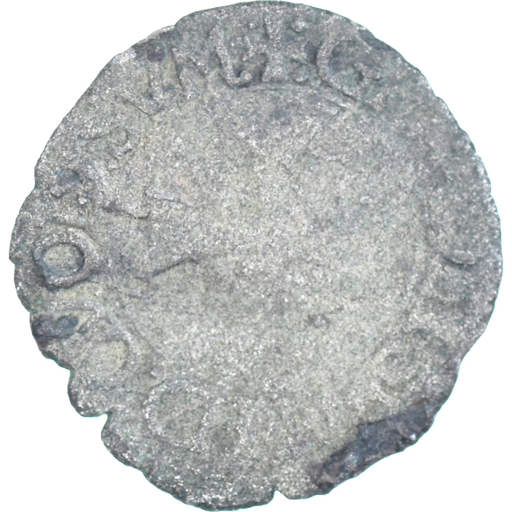 Moneda, Francia, NAVARRE, Henri d'Albret, Liard, ND (1516-1556), BC+, Vellón