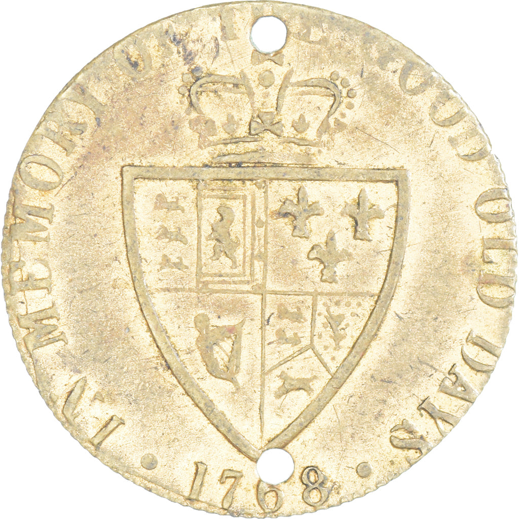 United Kingdom, Token, 1768, Georges III, EF(40-45), Brass