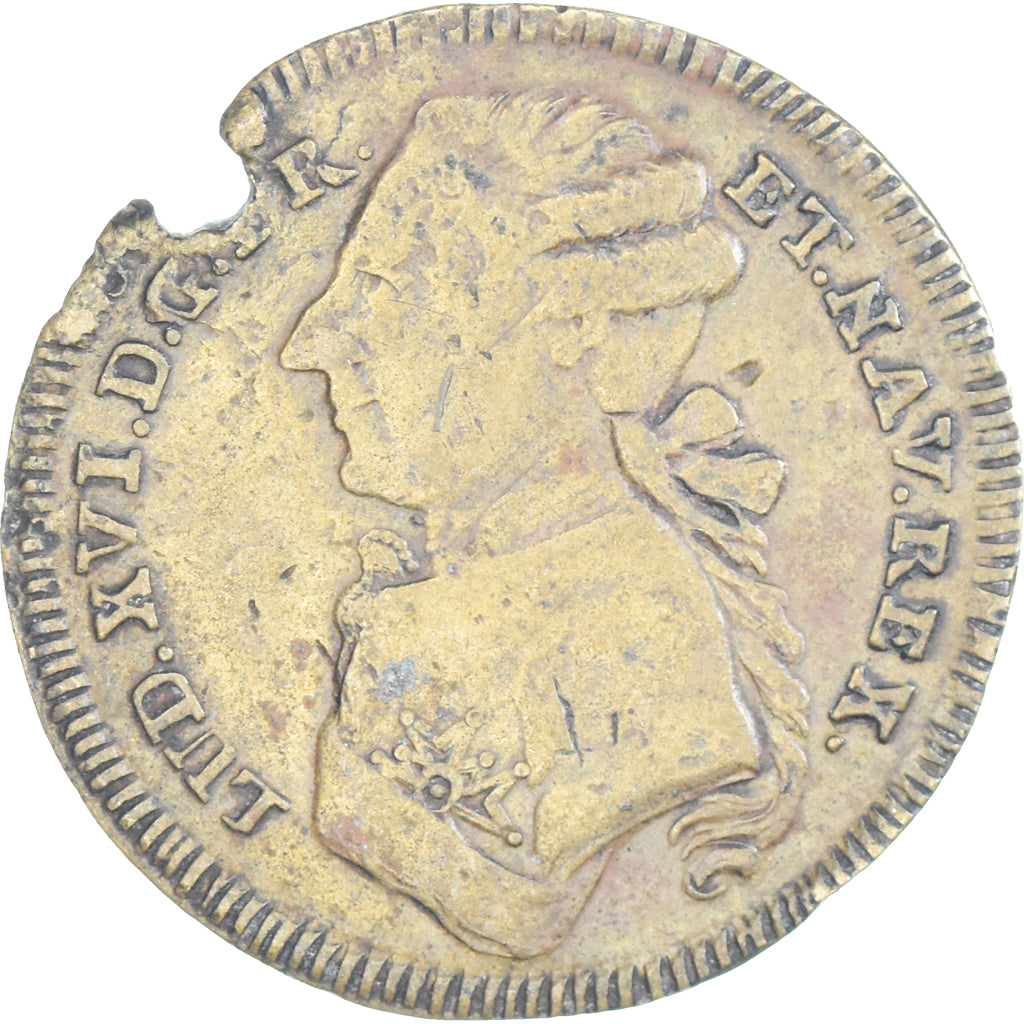 France, Token, Louis XVI, Optimo Principi, 1776, EF(40-45), Brass